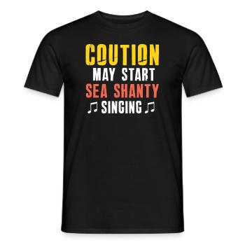 Sailor Meme Pirate Ship Ocean Sailing - Men's T-Shirt - black - Front - AI Model Male 178 light (178cm)
