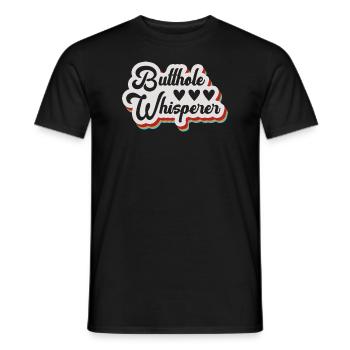 Butthole Whisperer - Men's T-Shirt - black - Front - AI Model Male 178 light (178cm)