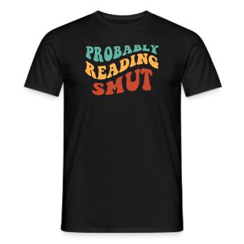 Wahrscheinlich lesen Schmutz Vintage-Bücher Schmutz - Männer T-Shirt - Schwarz - Vorne - AI Model Male 178 light (178cm)