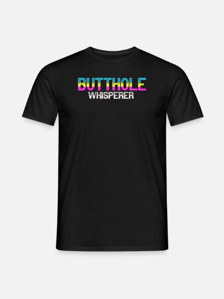 Butthole Whisperer - Men's T-Shirt - black