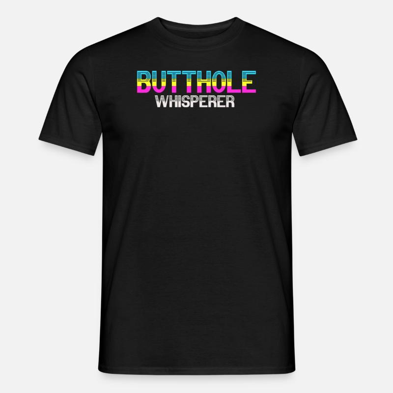 Arschloch-Flüsterer - Männer T-Shirt - Schwarz