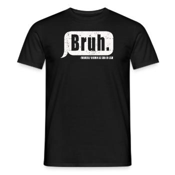Retro Bruh früher als Schwiegersohn bekannt - Männer T-Shirt - Schwarz - Vorne - AI Model Male 178 light (178cm)