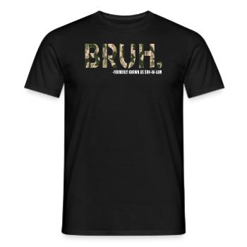 Retro Bruh früher als Schwiegersohn bekannt - Männer T-Shirt - Schwarz - Vorne - AI Model Male 178 light (178cm)