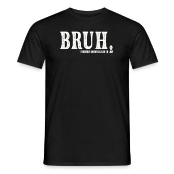 Retro Bruh früher als Schwiegersohn bekannt - Männer T-Shirt - Schwarz - Vorne - AI Model Male 178 light (178cm)