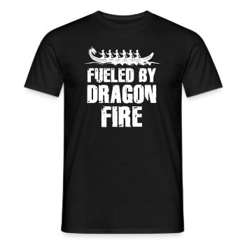 Fueled By Dragon Fire Dragon Boat - Men's T-Shirt - black - Front - AI Model Male 178 light (178cm)