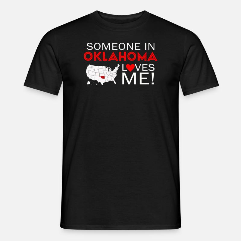 Quelqu’un dans l’Oklahoma m’aime - T-shirt homme - noir