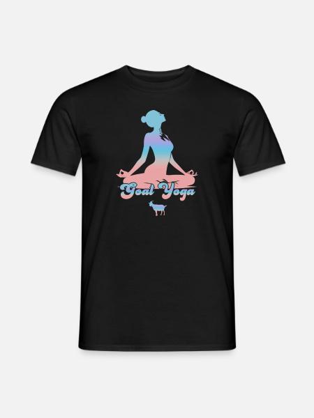 Goat Yoga Meditation - Men's T-Shirt - black