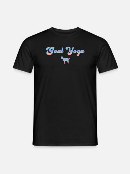Goat Yoga Meditation - Men's T-Shirt - black