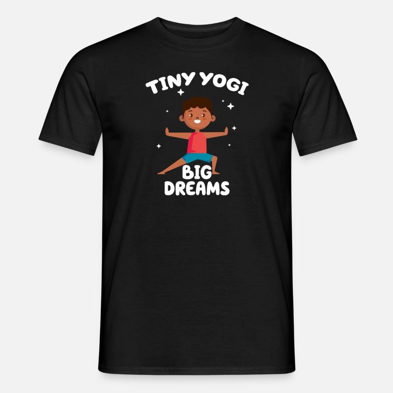 Tiny Yogi Big Dreams Méditation - T-shirt homme - noir