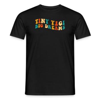 Tiny Yogi Big Dreams Méditation - T-shirt homme - noir - Devant - AI Model Male 178 light (178cm)