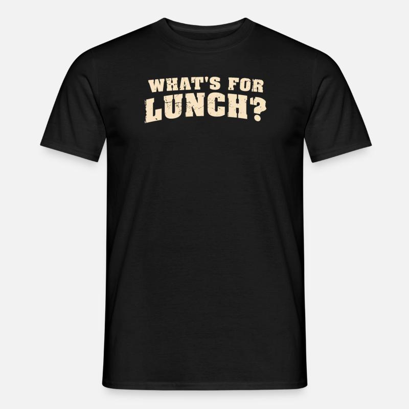 What's For Lunch? - Men’s T-shirt - black