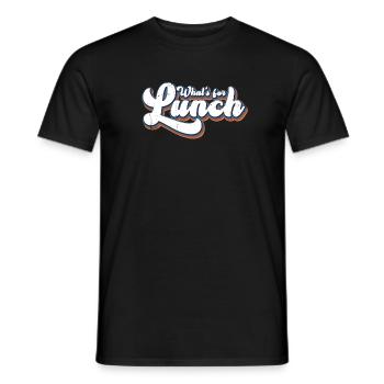 What's For Lunch? - Men's T-Shirt - black - Front - AI Model Male 178 light (178cm)