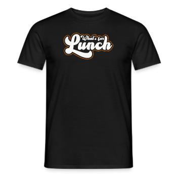 What's For Lunch? - Men's T-Shirt - black - Front - AI Model Male 178 light (178cm)