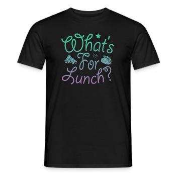 What's For Lunch? - Men's T-Shirt - black - Front - AI Model Male 178 light (178cm)