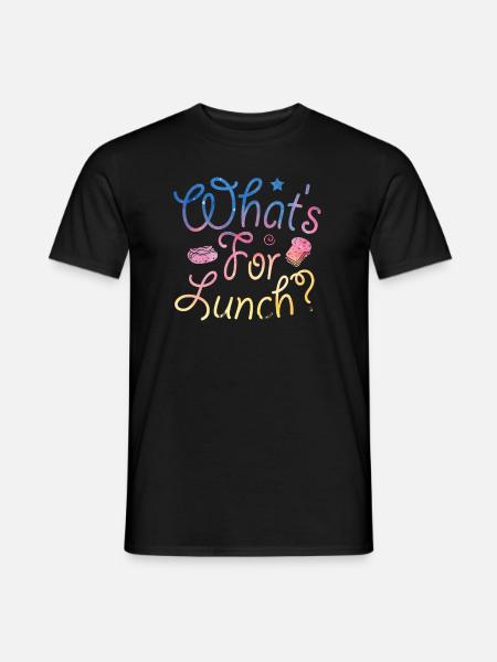 What's For Lunch? - Men's T-Shirt - black