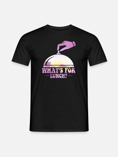 What's For Lunch? - Men's T-Shirt - black