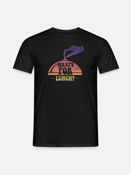 What's For Lunch? - Men's T-Shirt - black