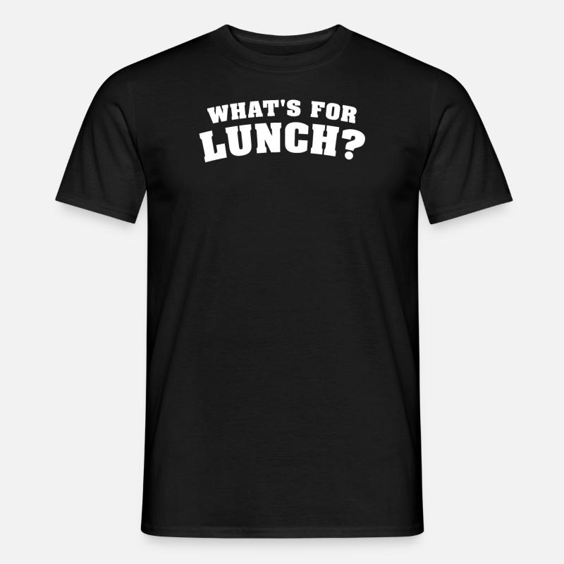 What's For Lunch? - Men’s T-shirt - black