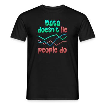 Daten oder es ist nicht passiert für Studenten - Männer T-Shirt - Schwarz - Vorne - AI Model Male 178 light (178cm)