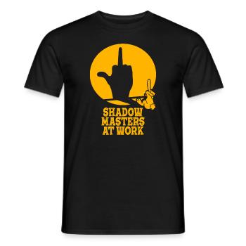 Shadow Puppetry World Enchantment - Men's T-Shirt - black - Front - AI Model Male 178 light (178cm)