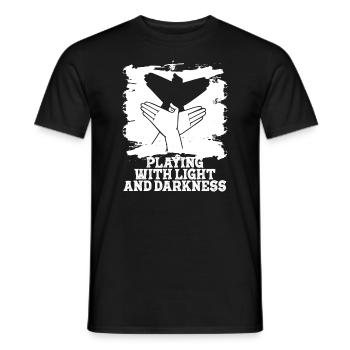 Shadow Puppetry Theater Show Art - Men's T-Shirt - black - Front - AI Model Male 178 light (178cm)