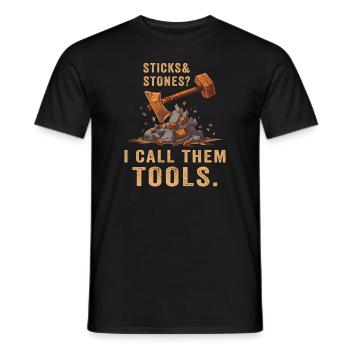 Arnis Eskrima Kali Philippinische Kunst - Männer T-Shirt - Schwarz - Vorne - AI Model Male 178 light (178cm)