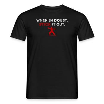 Arnis Eskrima Kali Filipino FMA Stick - T-shirt homme - noir - Devant - AI Model Male 178 light (178cm)