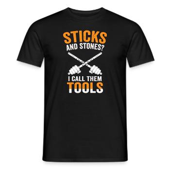 Arnis Eskrima Kali Arts Philippins FMA - T-shirt homme - noir - Devant - AI Model Male 178 light (178cm)