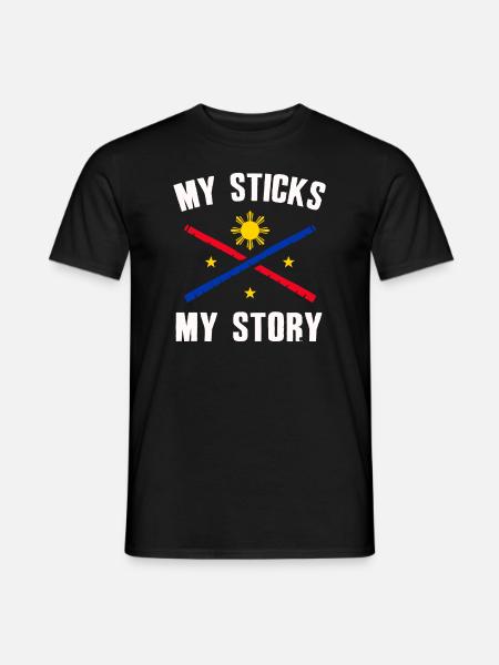 Arnis Kali Eskrima Philippinische FMA - Männer T-Shirt - Schwarz