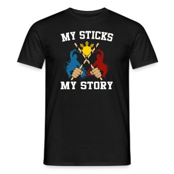 Arnis Kali Eskrima Filipino FMA - T-shirt homme - noir - Devant - AI Model Male 178 light (178cm)