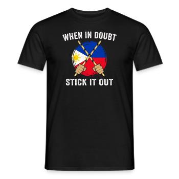 Arnis Eskrima Kali Filipino FMA - T-shirt homme - noir - Devant - AI Model Male 178 light (178cm)