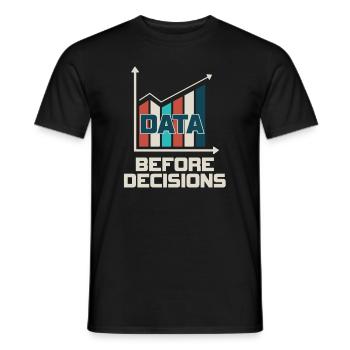 Daten oder es ist nicht passiert für Studenten - Männer T-Shirt - Schwarz - Vorne - AI Model Male 178 light (178cm)