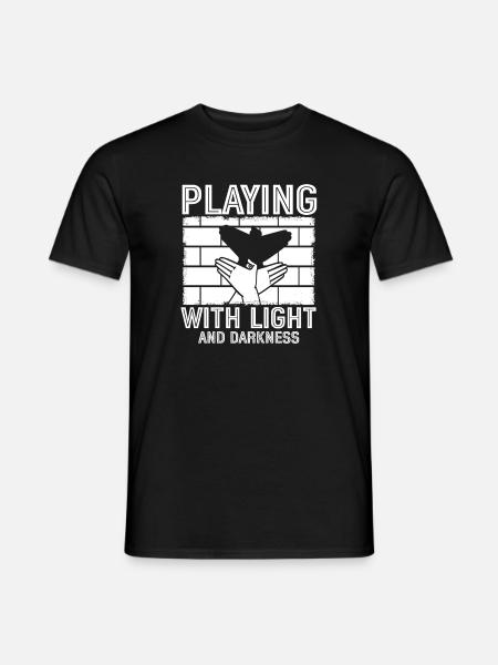 Spiel Mit Licht und Dunkelheit Schatten - Männer T-Shirt - Schwarz