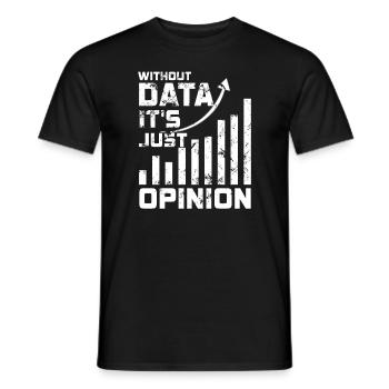 Daten oder es ist nicht passiert für Studenten - Männer T-Shirt - Schwarz - Vorne - AI Model Male 178 light (178cm)