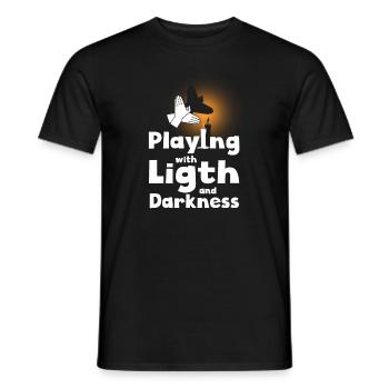 Shadow Puppetry Theater Show Art - Men's T-Shirt - black - Front - AI Model Male 178 light (178cm)