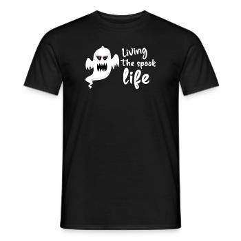 Vivre la vie fantôme Spook Life Appât - T-shirt homme - noir - Devant - AI Model Male 178 light (178cm)