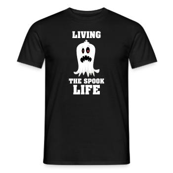 Vivre la vie fantôme Spook Life Appât - T-shirt homme - noir - Devant - AI Model Male 178 light (178cm)