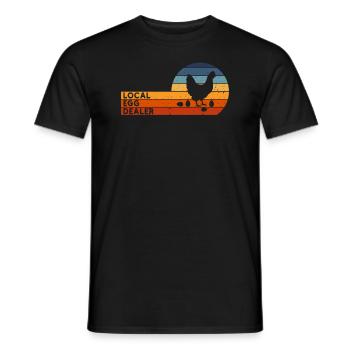 Lokaler Eierhändler Hühnerbesitzer Züchter - Männer T-Shirt - Schwarz - Vorne - AI Model Male 178 light (178cm)