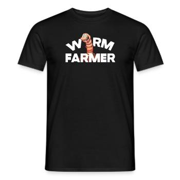 Wurmfarmer Wurmkompost Niedliche Männer Frauen - Männer T-Shirt - Schwarz - Vorne - AI Model Male 178 light (178cm)