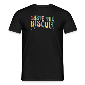 Taste The Biscuit Taste The Goodness - Men's T-Shirt - black - Front - AI Model Male 178 light (178cm)