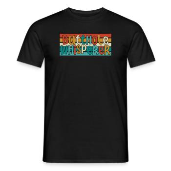 Butthole Whisperer - Men's T-Shirt - black - Front - AI Model Male 178 light (178cm)