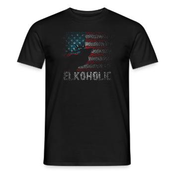 Elchjagd Elkaholische Jäger - Männer T-Shirt - Schwarz - Vorne - AI Model Male 178 light (178cm)
