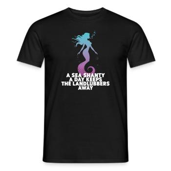 marin meme bateau pirate navigation océanique - T-shirt homme - noir - Devant - AI Model Male 178 light (178cm)