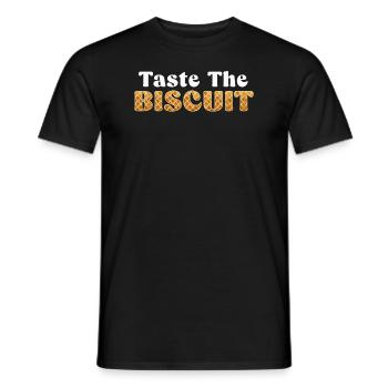 Taste The Biscuit Taste The Goodness - Men's T-Shirt - black - Front - AI Model Male 178 light (178cm)