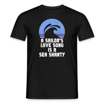 marin meme bateau pirate navigation océanique - T-shirt homme - noir - Devant - AI Model Male 178 light (178cm)