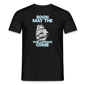marin meme bateau pirate navigation océanique - T-shirt homme - noir - Devant - AI Model Male 178 light (178cm)