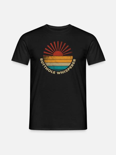 Butthole Whisperer - Men's T-Shirt - black