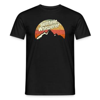 Butthole Whisperer - Men's T-Shirt - black - Front - AI Model Male 178 light (178cm)