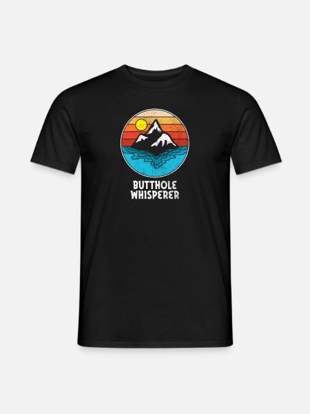 Butthole Whisperer - Men's T-Shirt - black