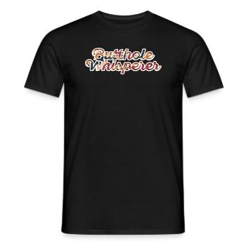 Butthole Whisperer - Men's T-Shirt - black - Front - AI Model Male 178 light (178cm)
